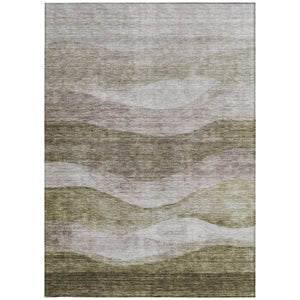 Homeroots 3' Blush And Brown Abstract Washable Area Rug For Indoor And Outdoor Use - Stylish And Durable Design 3' X 5' Polyester 605001