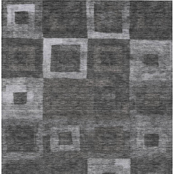 Homeroots 3' Stylish Beige Gold & Denim Blue Geometric Indoor-outdoor Area Rug - Durable, Washable & Versatile 5' X 8' Polyester 605014