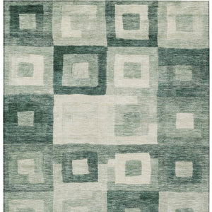 Homeroots 3' Stylish Beige Gold & Denim Blue Geometric Indoor-outdoor Area Rug - Durable, Washable & Versatile 10' X 14' Polyester 605036