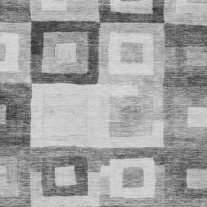 Homeroots 3' Stylish Beige Gold & Denim Blue Geometric Indoor-outdoor Area Rug - Durable, Washable & Versatile 8' X 10' Polyester 605040