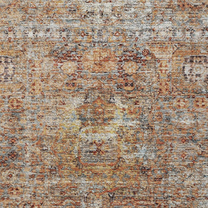 Homeroots 3' Artichoke Green And Beige Floral Washable Area Rug – Perfect For Indoor And Outdoor Spaces! 9' X 12' Polyester 605071