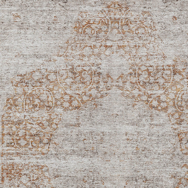 Homeroots 3' Inviting Blue And Gray Floral Washable Area Rug For Indoor And Outdoor Spaces, Durable Design 10' X 14' Polyester 605084