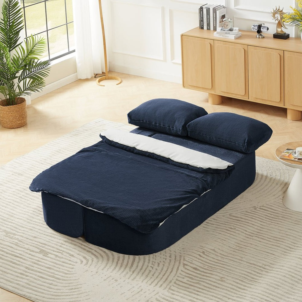 English Elm Convertible Futon Sofa Bed with Foam Pocket Spring Floor Lounger for Studio Apartment W2339P352019