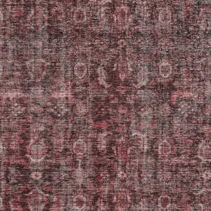 Homeroots 3' Durable Blue And Black Damask Washable Area Rug For Indoor And Outdoor Spaces, Versatile Style 3' X 5' Polyester 605097