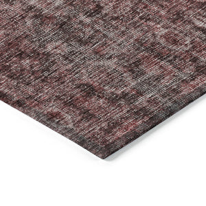 Homeroots 3' Durable Blue And Black Damask Washable Area Rug For Indoor And Outdoor Spaces, Versatile Style 5' X 8' Polyester 605098