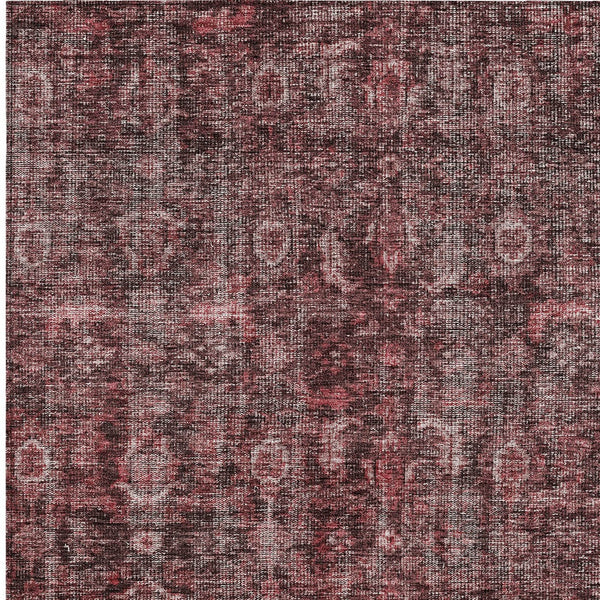 Homeroots 3' Durable Blue And Black Damask Washable Area Rug For Indoor And Outdoor Spaces, Versatile Style 5' X 8' Polyester 605098