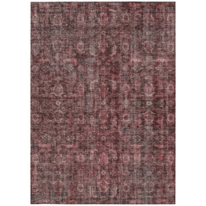 Homeroots 3' Durable Blue And Black Damask Washable Area Rug For Indoor And Outdoor Spaces, Versatile Style 8' X 10' Polyester 605100