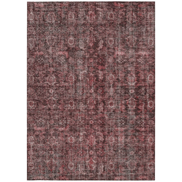 Homeroots 3' Durable Blue And Black Damask Washable Area Rug For Indoor And Outdoor Spaces, Versatile Style 9' X 12' Polyester 605101