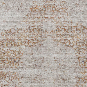 Homeroots 3' Blue And Ivory Oriental Washable Area Rug - Durable, Stain Resistant, Perfect For Indoor And Outdoor Spaces 8' X 10' Polyester 605112