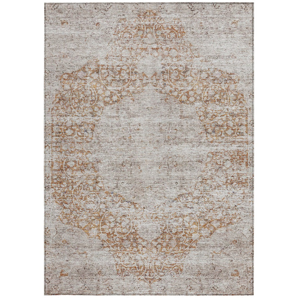 Homeroots 3' Blue And Ivory Oriental Washable Area Rug - Durable, Stain Resistant, Perfect For Indoor And Outdoor Spaces 10' X 14' Polyester 605114