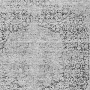 Homeroots 3' Blue And Ivory Oriental Washable Area Rug - Durable, Stain Resistant, Perfect For Indoor And Outdoor Spaces 8' X 10' Polyester 605118