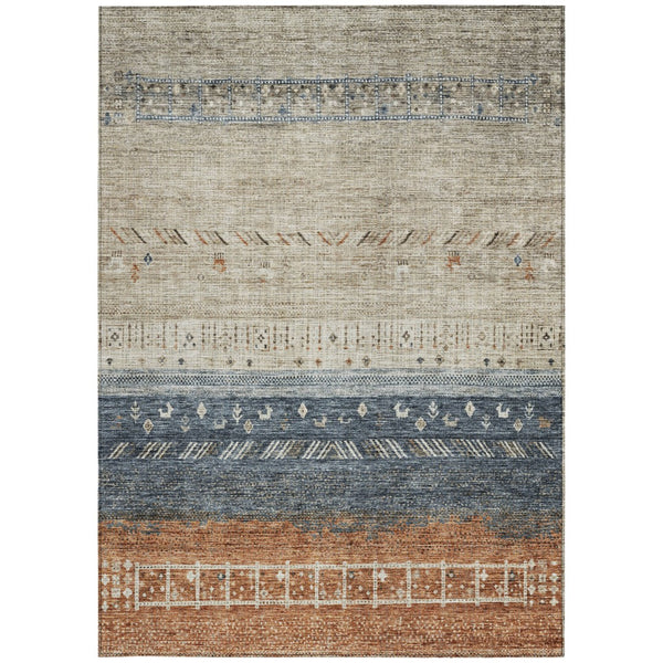 Homeroots 3' Southwestern Indoor Outdoor Area Rug – Stylish, Washable, Durable, Stain-resistant Design For All Spaces 3' X 5' Polyester 605121
