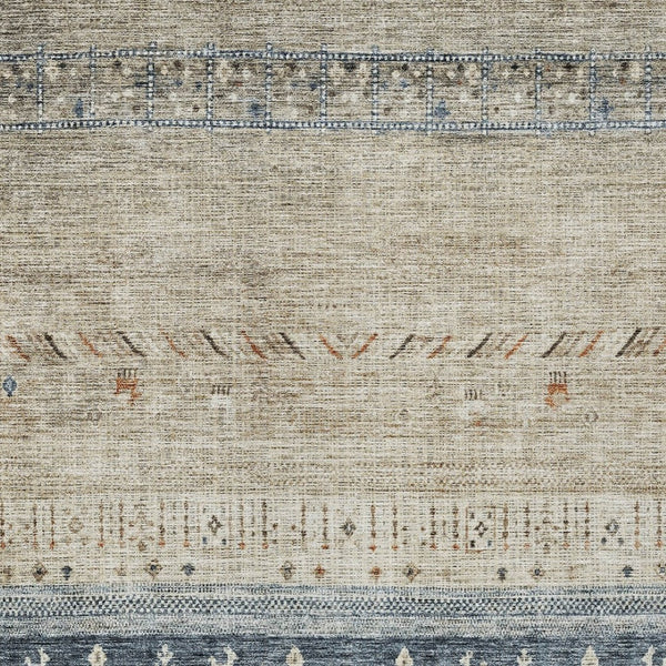 Homeroots 3' Southwestern Indoor Outdoor Area Rug – Stylish, Washable, Durable, Stain-resistant Design For All Spaces 5' X 8' Polyester 605122