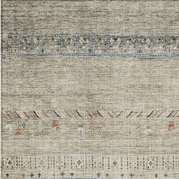 Homeroots 3' Southwestern Indoor Outdoor Area Rug – Stylish, Washable, Durable, Stain-resistant Design For All Spaces 9' X 12' Polyester 605125