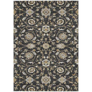 Homeroots 3' Stylish Beige Blue And Brown Moroccan Washable Area Rug For Indoor And Outdoor Spaces 3' X 5' Polyester 605145