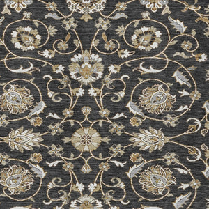 Homeroots 3' Stylish Beige Blue And Brown Moroccan Washable Area Rug For Indoor And Outdoor Spaces 8' X 10' Polyester 605148