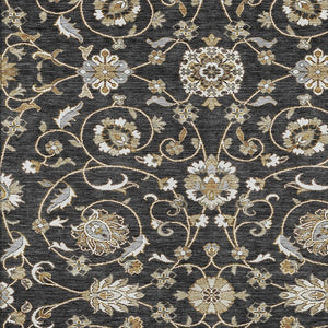 Homeroots 3' Stylish Beige Blue And Brown Moroccan Washable Area Rug For Indoor And Outdoor Spaces 9' X 12' Polyester 605149