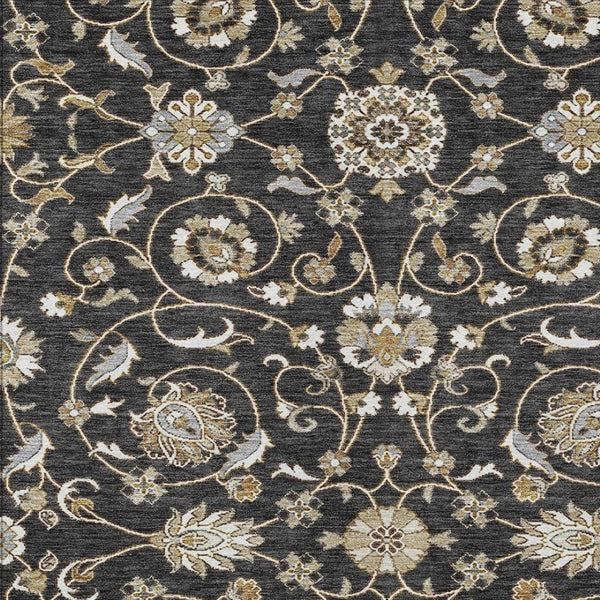 Homeroots 3' Stylish Beige Blue And Brown Moroccan Washable Area Rug For Indoor And Outdoor Spaces 9' X 12' Polyester 605149