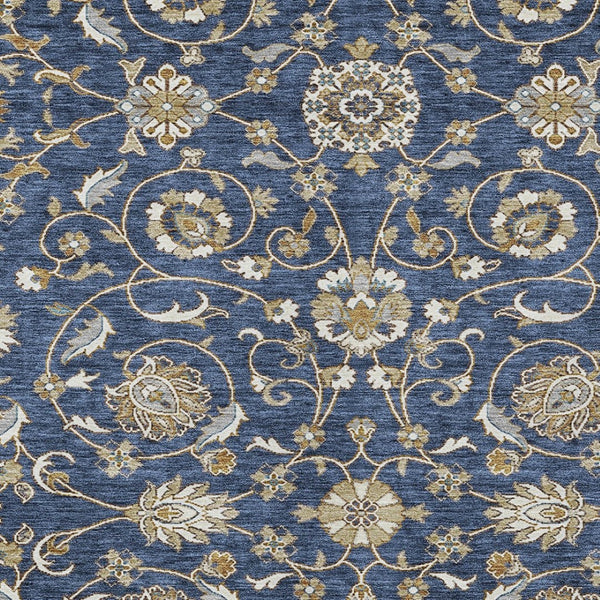 Homeroots 3' Stylish Beige Blue And Brown Moroccan Washable Area Rug For Indoor And Outdoor Spaces 10' X 14' Polyester 605168