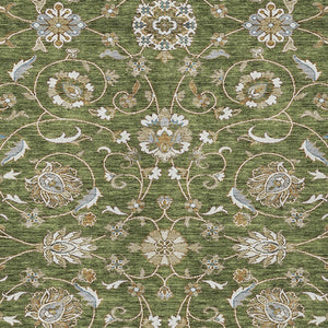 Homeroots 3' Stylish Beige Blue And Brown Moroccan Washable Area Rug For Indoor And Outdoor Spaces 8' X 10' Polyester 605172