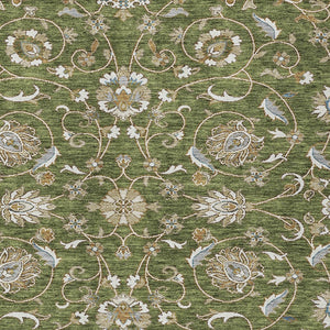 Homeroots 3' Stylish Beige Blue And Brown Moroccan Washable Area Rug For Indoor And Outdoor Spaces 9' X 12' Polyester 605173