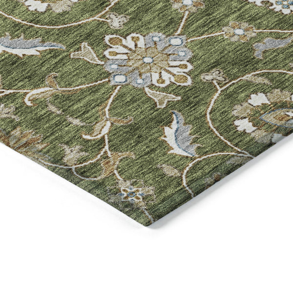 Homeroots 3' Stylish Beige Blue And Brown Moroccan Washable Area Rug For Indoor And Outdoor Spaces 10' X 14' Polyester 605174