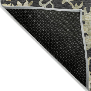 Homeroots 3' Artichoke Green Floral Indoor Outdoor Area Rug - Durable, Washable, Stylish For Any Space 3' X 5' Polyester 605187