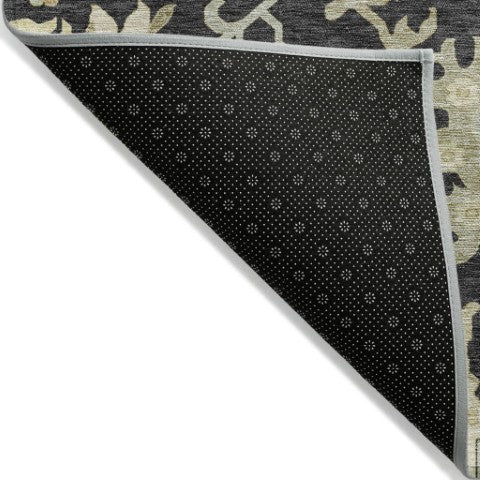 Homeroots 3' Artichoke Green Floral Indoor Outdoor Area Rug - Durable, Washable, Stylish For Any Space 5' X 8' Polyester 605188