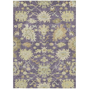 Homeroots 3' Artichoke Green Floral Indoor Outdoor Area Rug - Durable, Washable, Stylish For Any Space 5' X 8' Polyester 605200
