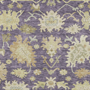 Homeroots 3' Artichoke Green Floral Indoor Outdoor Area Rug - Durable, Washable, Stylish For Any Space 8' X 10' Polyester 605202