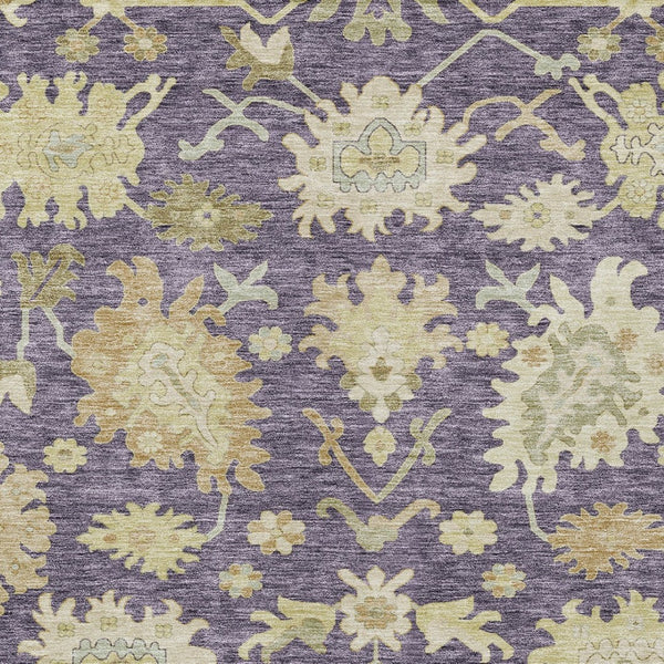 Homeroots 3' Artichoke Green Floral Indoor Outdoor Area Rug - Durable, Washable, Stylish For Any Space 8' X 10' Polyester 605202