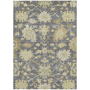 Homeroots 3' Artichoke Green Floral Indoor Outdoor Area Rug - Durable, Washable, Stylish For Any Space 8' X 10' Polyester 605208