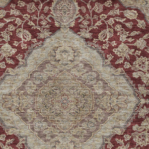 Homeroots 3' Charcoal Gray And Brown Oriental Washable Rug For Indoor And Outdoor Spaces - Durable Design 9' X 12' Polyester 605251