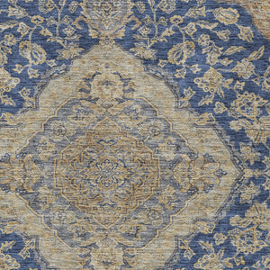 Homeroots 3' Charcoal Gray And Brown Oriental Washable Rug For Indoor And Outdoor Spaces - Durable Design 3' X 5' Polyester 605253