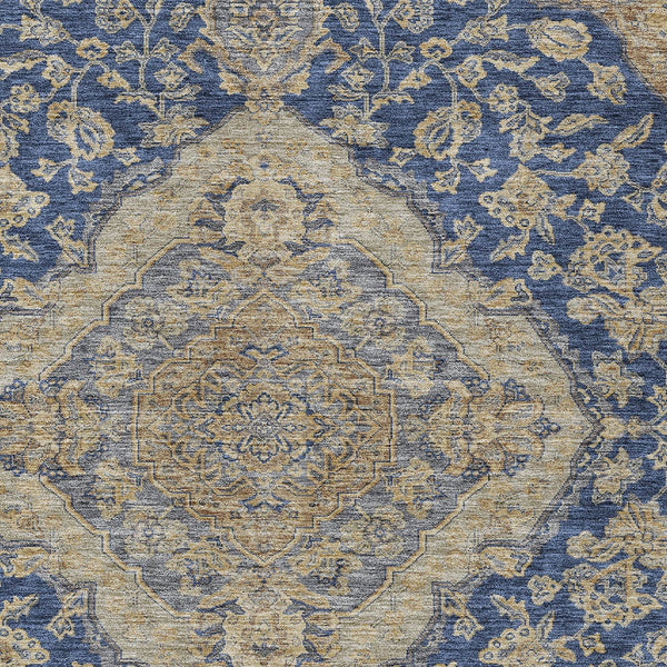 Homeroots 3' Charcoal Gray And Brown Oriental Washable Rug For Indoor And Outdoor Spaces - Durable Design 3' X 5' Polyester 605253