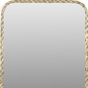 HomeRoots 48" Brass Iron Framed Accent Mirror - Industrial Chic Design to Brighten Any Space with Style! 605301