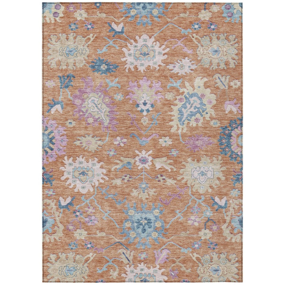 HomeRoots 9' X 12' Vibrant Floral Indoor Outdoor Area Rug – Durable, Washable, Soft, Perfect for Any Space! 605317