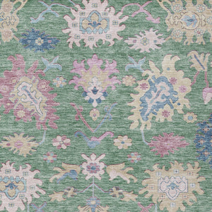 Homeroots 3' Blue Pink And Ivory Floral Washable Area Rug For Indoor And Outdoor Spaces, Durable And Stylish 5' X 8' Polyester 605332
