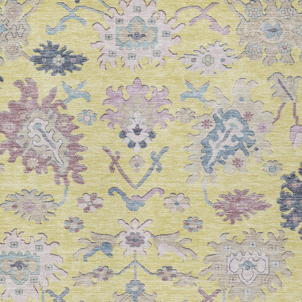 Homeroots 3' Blue Pink And Ivory Floral Washable Area Rug For Indoor And Outdoor Spaces, Durable And Stylish 10' X 14' Polyester 605348