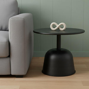20 Inch Iron Accent Tray Table Compact Sofa Side Stand for Living Room Decor