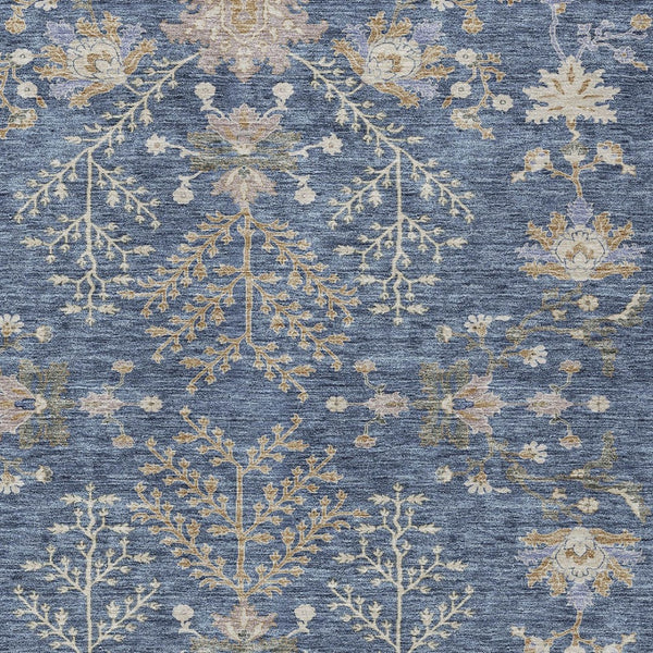 Homeroots 3' Floral Washable Area Rug In Artichoke Green, Brown, And Beige For Indoor Or Outdoor Spaces 3' X 5' Polyester 605455