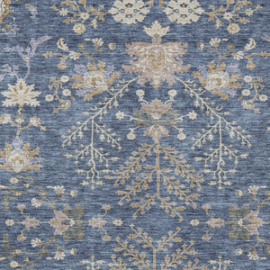 Homeroots 3' Floral Washable Area Rug In Artichoke Green, Brown, And Beige For Indoor Or Outdoor Spaces 9' X 12' Polyester 605459