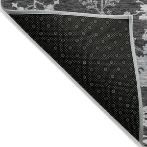 Homeroots 3' Floral Washable Area Rug In Artichoke Green, Brown, And Beige For Indoor Or Outdoor Spaces 8' X 10' Polyester 605464