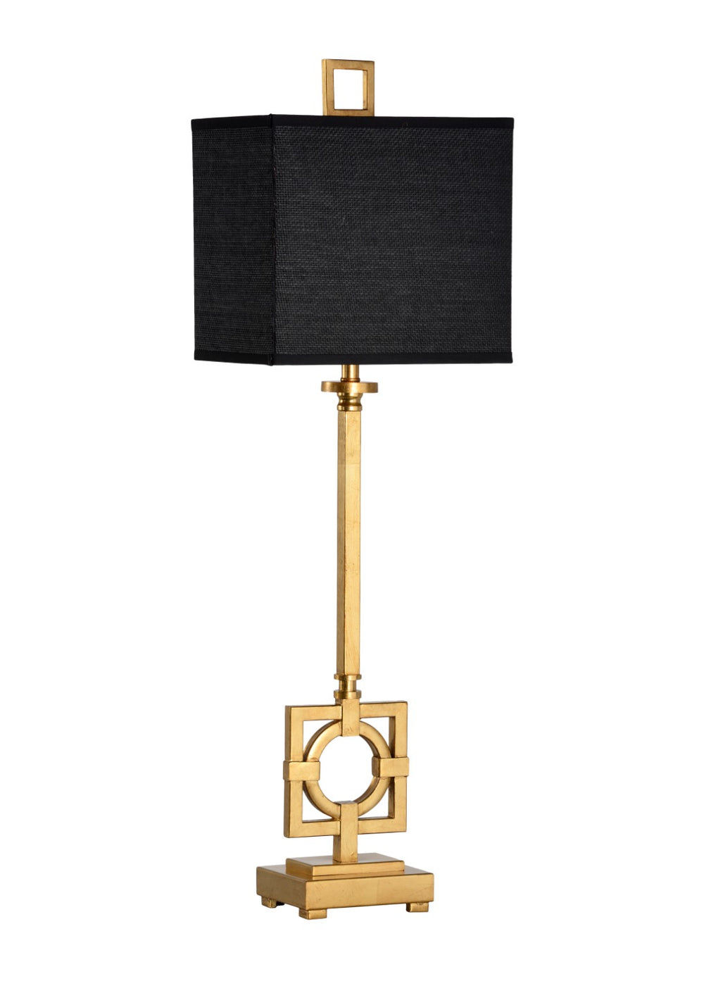 Wildwood Bangle Antique Gold Leaf Table Lamp With Raffia Rectangular Shade, Jewelry-Inspired Sculptural Accent 60547