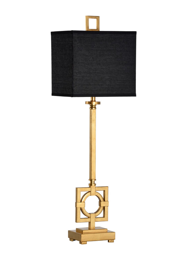 Wildwood Bangle Antique Gold Leaf Table Lamp With Raffia Rectangular Shade, Jewelry-Inspired Sculptural Accent 60547