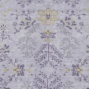 Homeroots 3' Floral Washable Area Rug In Artichoke Green, Brown, And Beige For Indoor Or Outdoor Spaces 3' X 5' Polyester 605479