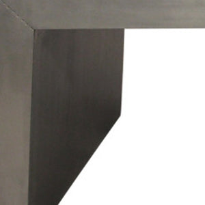 Homeroots 54" Silver Aluminum Sled Coffee Table - Stylish Aviator Design With Solid Wood Frame For Any Space   605491