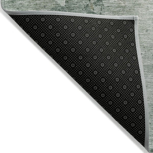 HomeRoots 5' Blue Copper and Gray Abstract Indoor-Outdoor Area Rug for Stylish, Durable Living Spaces 5' X 8' 605495