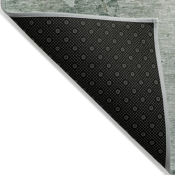 HomeRoots 5' Blue Copper and Gray Abstract Indoor-Outdoor Area Rug for Stylish, Durable Living Spaces 10' X 14' 605499