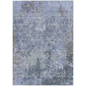 Homeroots 3' Stylish Beige And Brown Abstract Washable Indoor-outdoor Area Rug For Versatile Home Décor 5' X 8' Polyester 605537